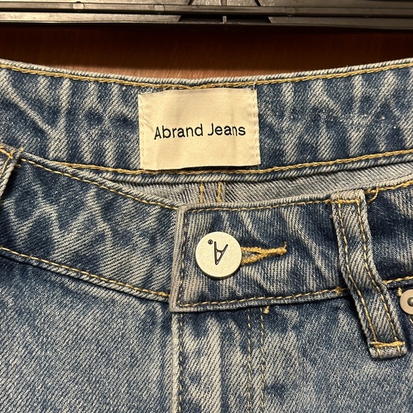 REVOLVE Abrand A Carrie Shorts in Georgia Blue - Picture 4 of 6